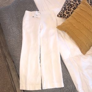 Loft Petite Linen Wide Leg Pants